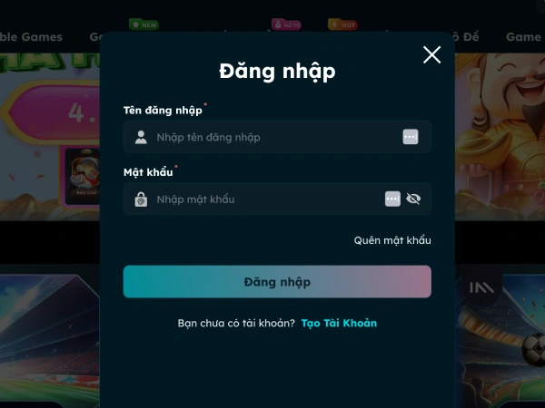 Hướng dẫn đăng nhập B8