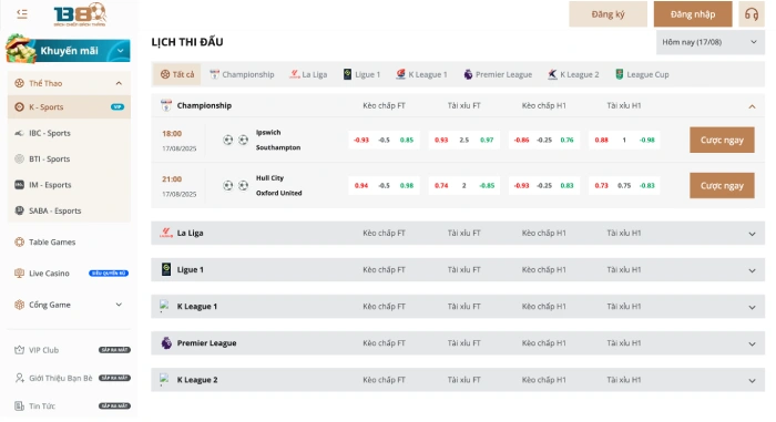 B8 6 the thao B8club